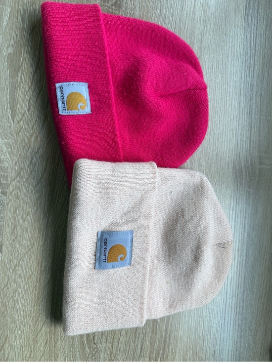 Carhartt Accessories - Carhartt Kids Beanie Set - Hot Pink & Light Cream